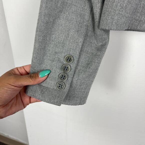 BCBGMaxAzria Womens XS Polyester Stretch Classic Blazer Jacket Gray - Picture 6 of 9